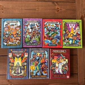 Minecraft Woodsword Chronicles 1-6 Books and Book 1 of Stonesword Saga